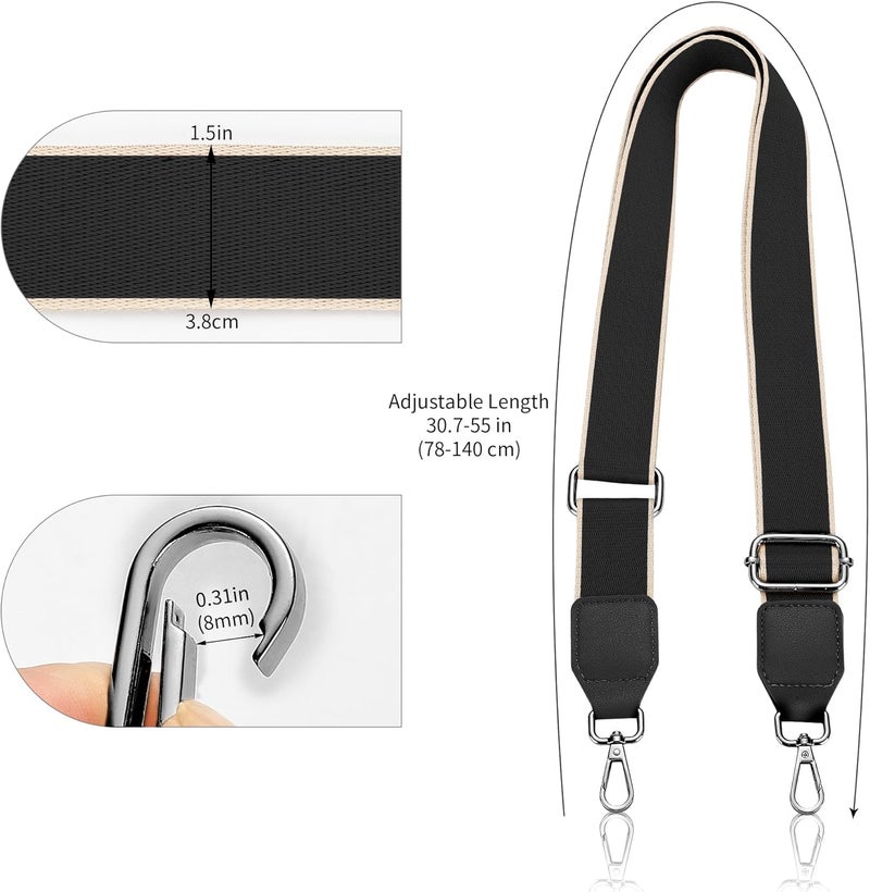 Hamdecro Store Purse Straps Replacement Crossbody, Universal Wide Shoulder Strap for Bags Adjustable Straps for Handbags - Image 5
